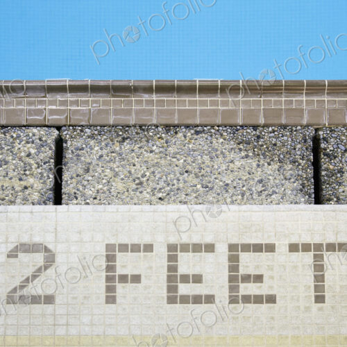 Depth Sign at Swimming Pool