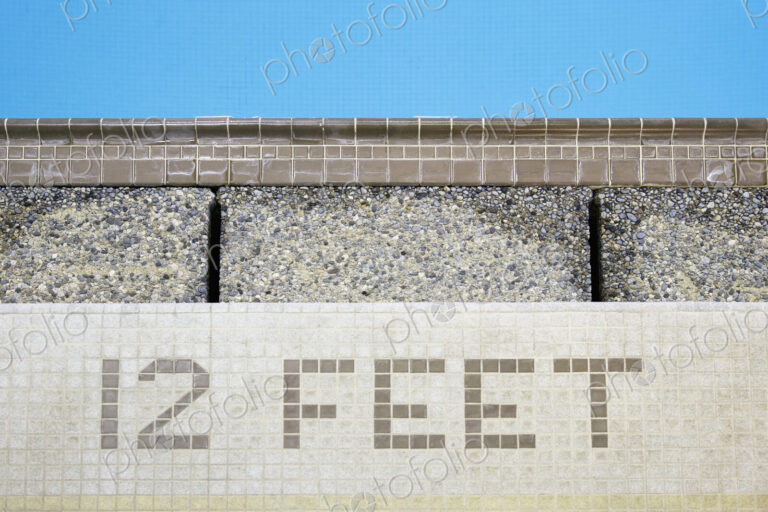 Depth Sign at Swimming Pool