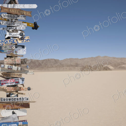 Desert Roadside Sign