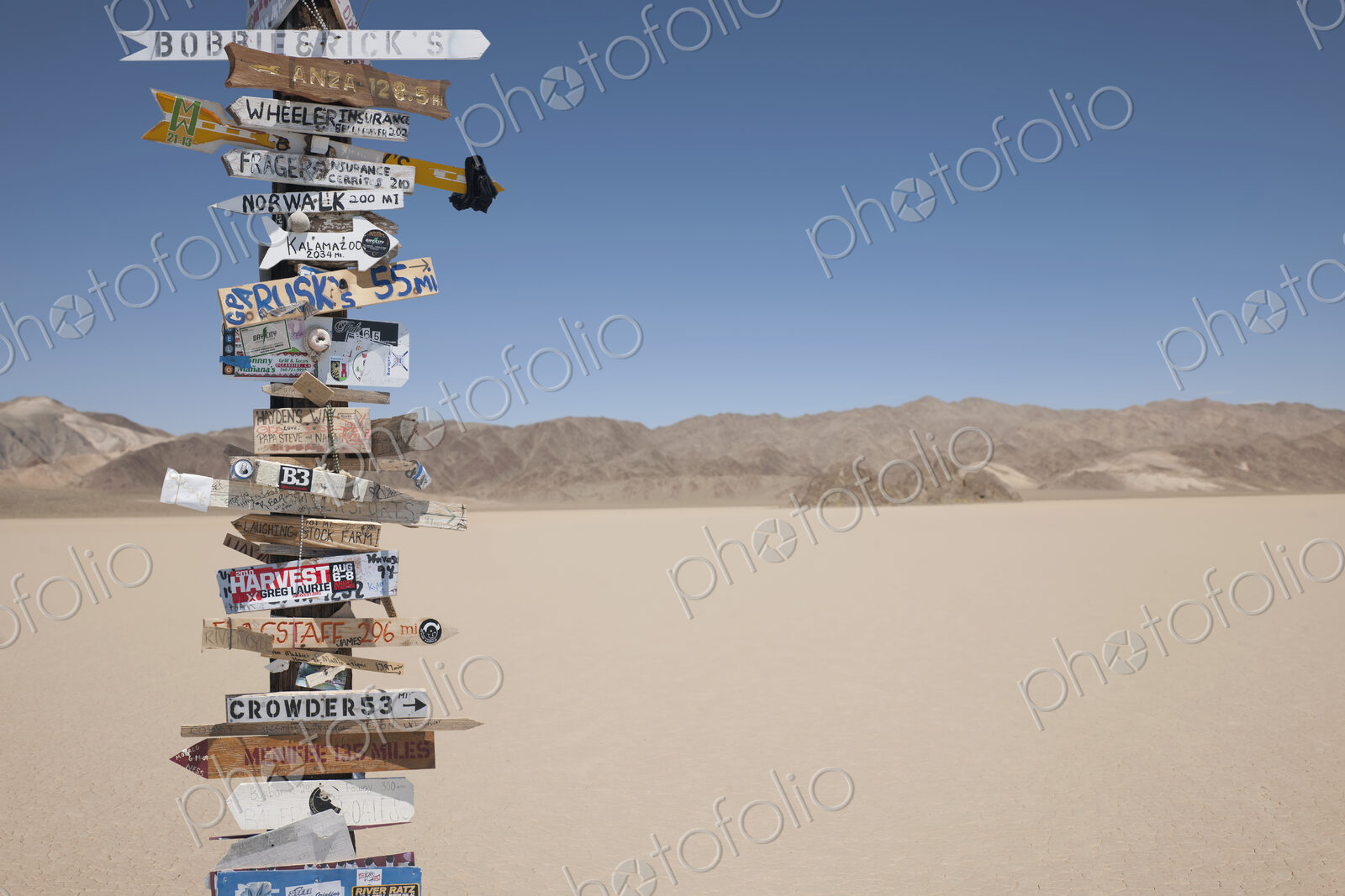 Desert Roadside Sign