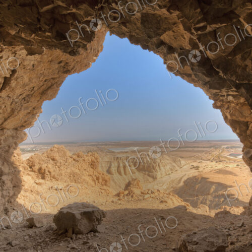 Desert Seen From Cave