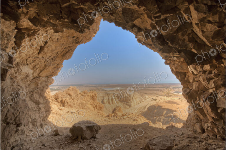 Desert Seen From Cave