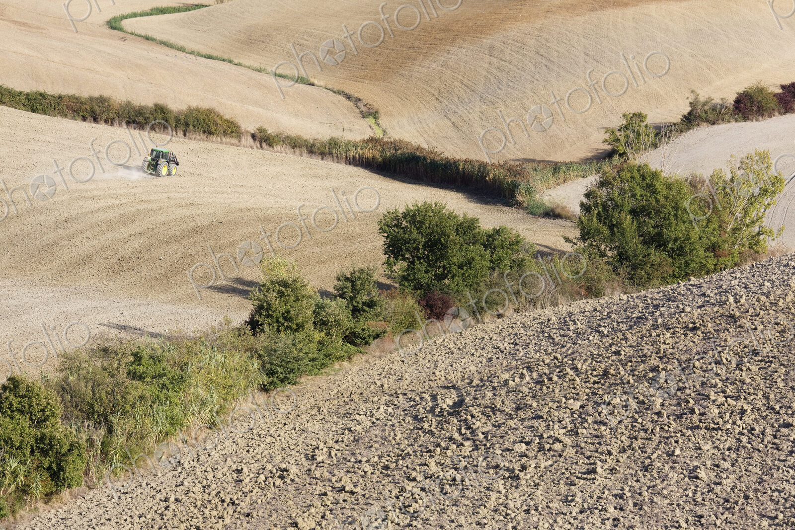 Desolate, Plowed Landscape