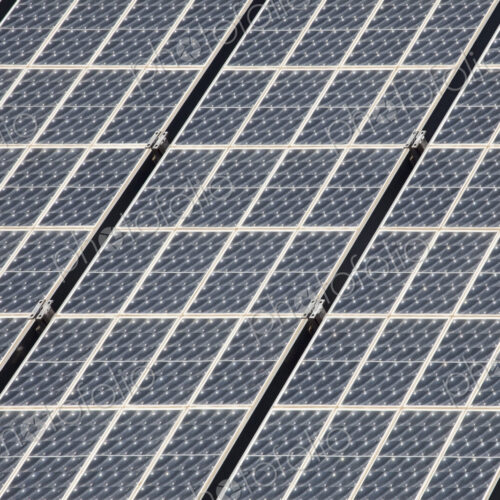 Detail of Large Solar Panels for energy capture and storage.