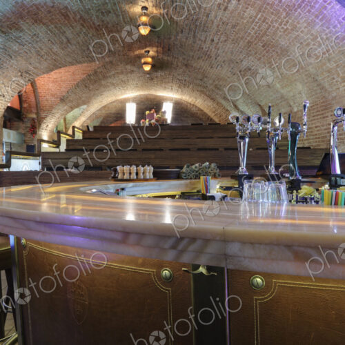 Detail of bar area in a restaurant. Detail of bar area in a restaurant.