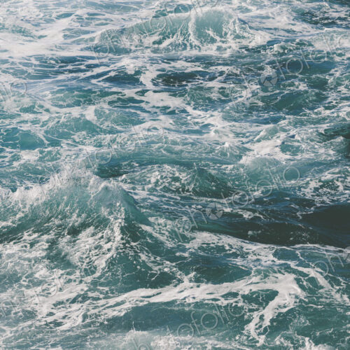Detail of churning ocean water and waves, Big Sur, California