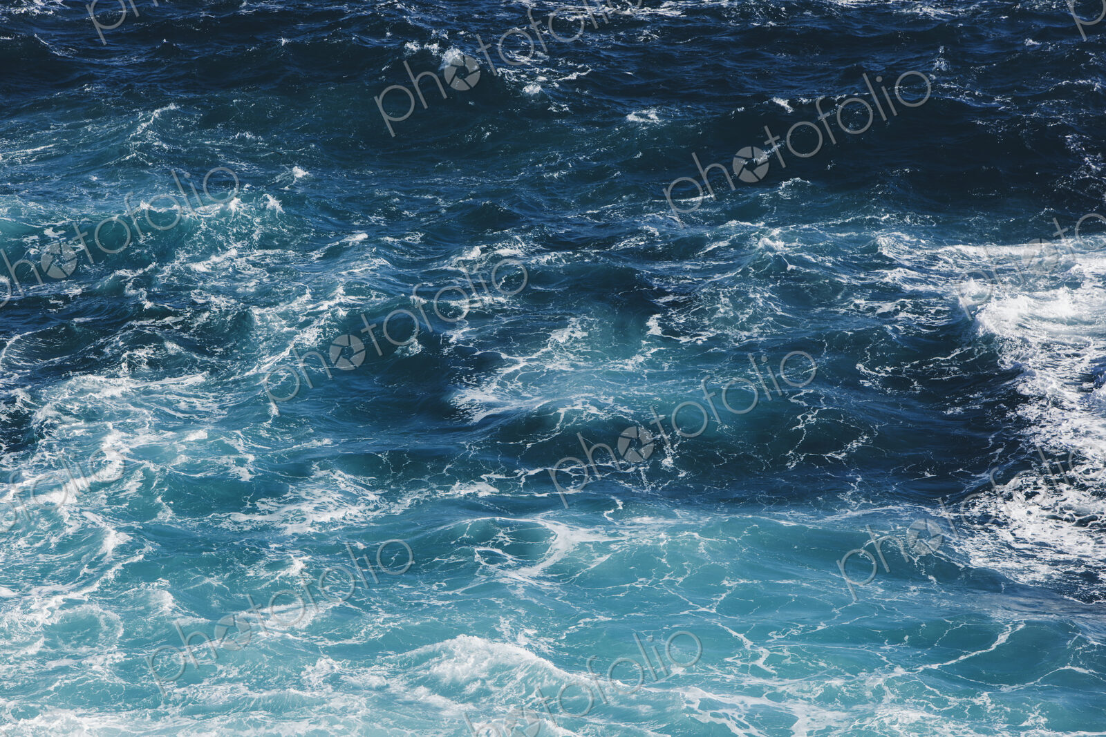 Detail of churning ocean water and waves, Big Sur, California