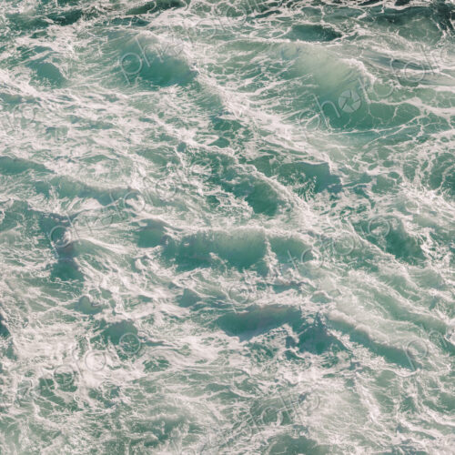 Detail of churning ocean water and waves, Big Sur, California