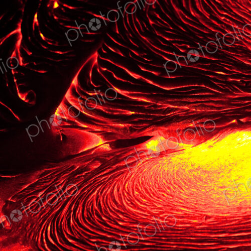 Detail of flowing lava, Hawaii Volcanoes National Park, Hawaii, USA
