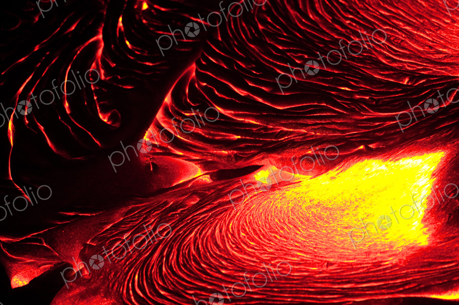 Detail of flowing lava, Hawaii Volcanoes National Park, Hawaii, USA