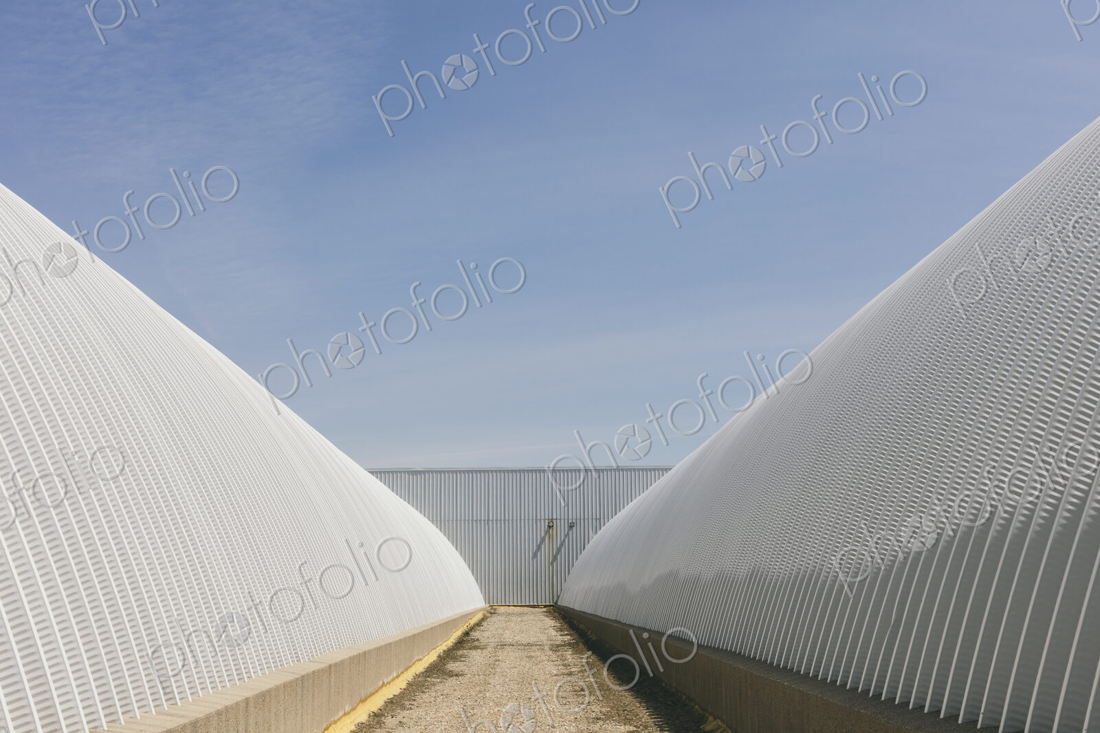Detail of grain storage buildings,