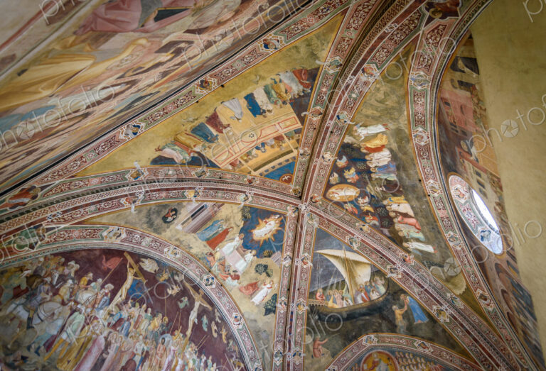 Detail of the Crucifixion Fresco in the Spanish Chapel of Santa Maria Novella Church…