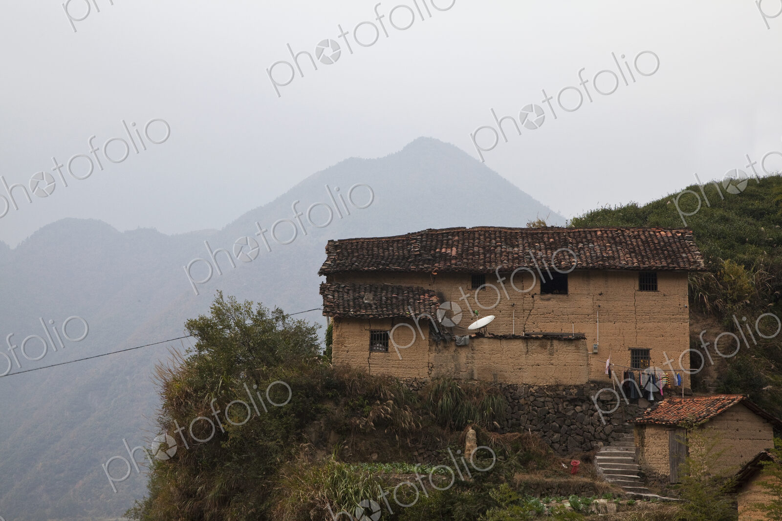 Dilapidated mountain cottage.