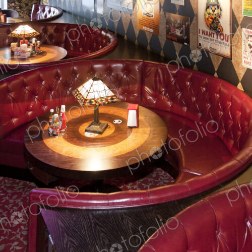 Dining Booth in an American Style Diner Dining Booth in an American Style Diner