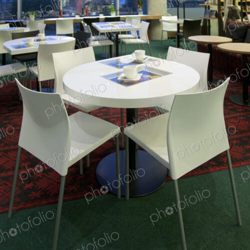 Dining Room Tables at an Upscale Cafe Dining Room Tables at an Upscale Cafe