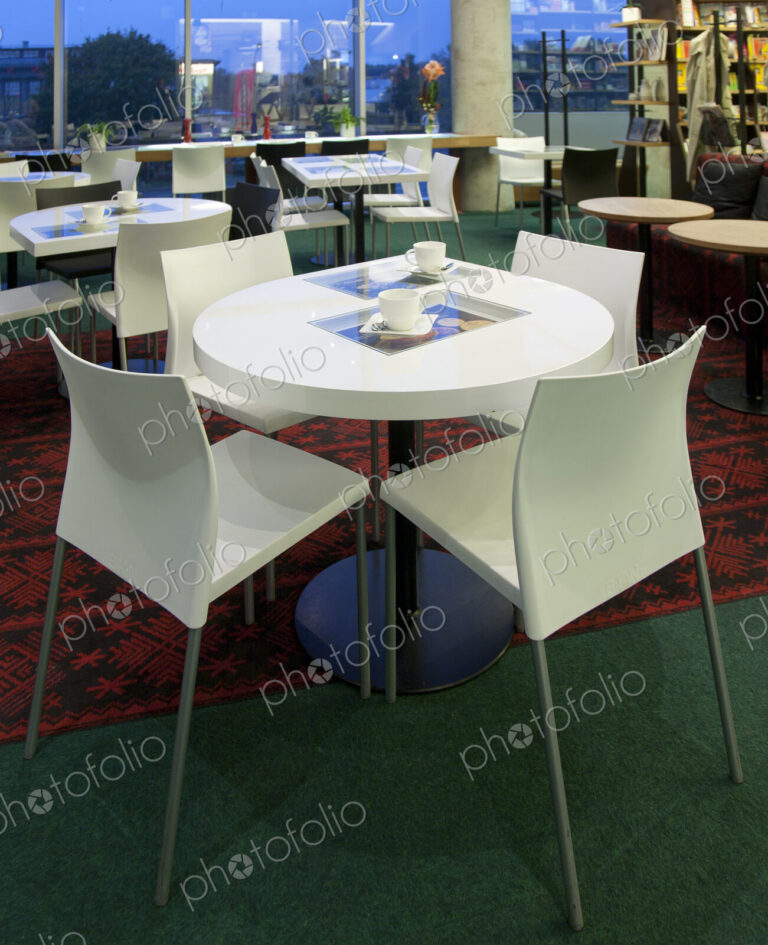 Dining Room Tables at an Upscale Cafe