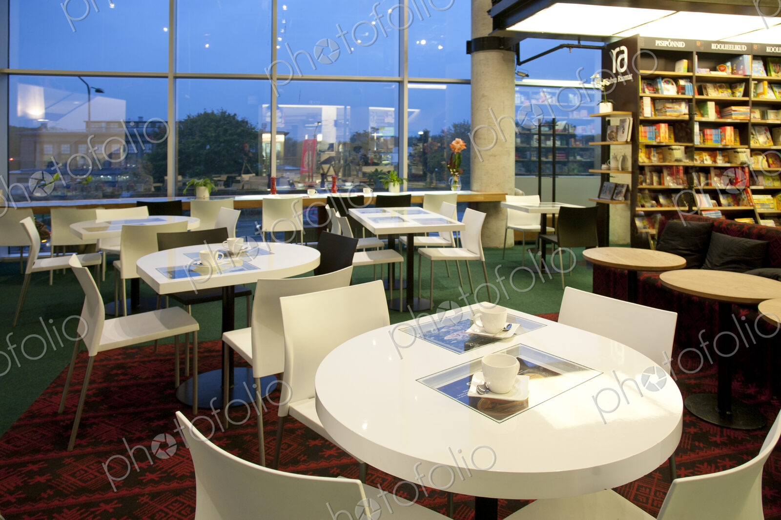 Dining Room Tables at an Upscale Cafe