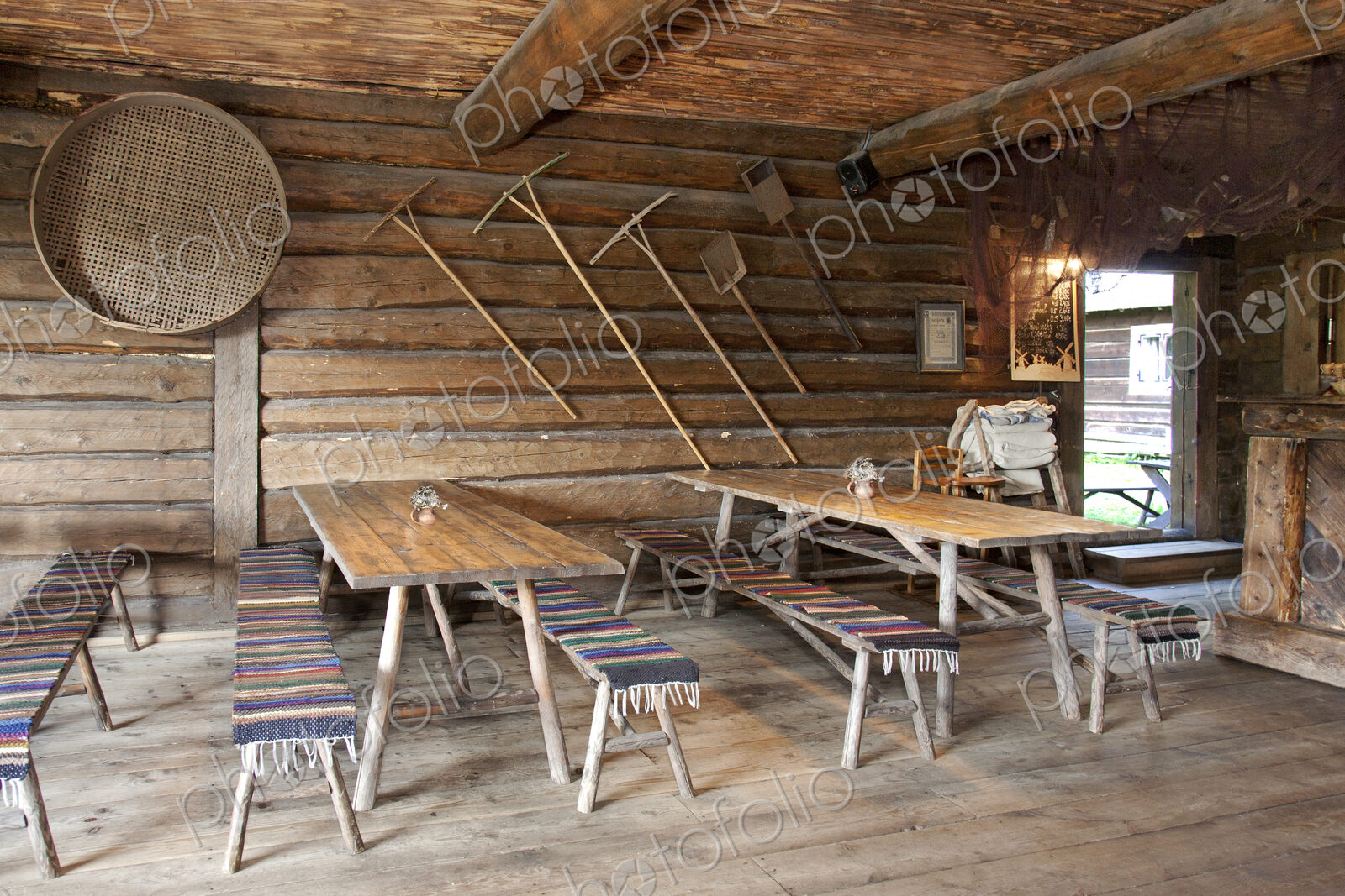 Dining Room With a Rustic Decor