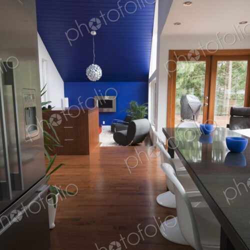 Dining Room in an open plan modern home.