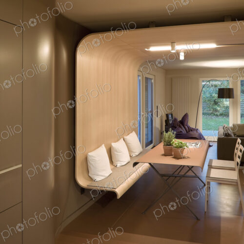 Dining table and chairs in modern home Dining table and chairs in modern home