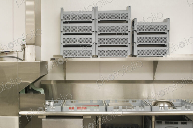 Dish Washing Area in a Commercial Kitchen