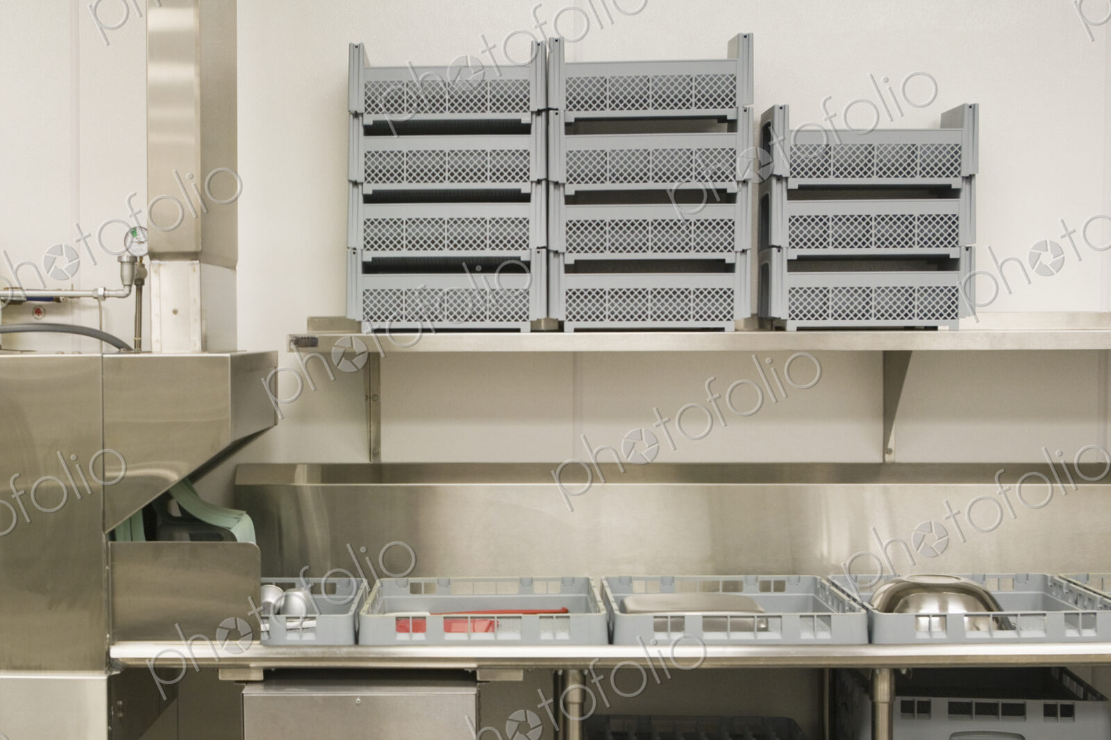 Dish Washing Area in a Commercial Kitchen