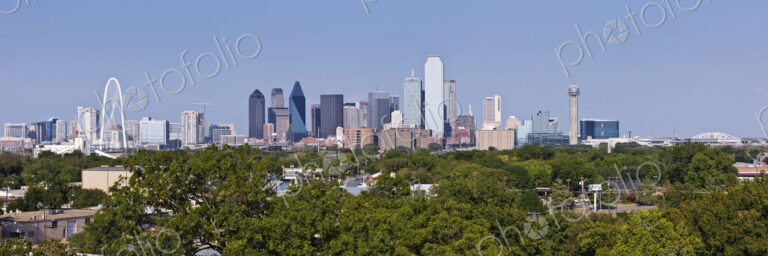 Distant View of Downtown Dallas