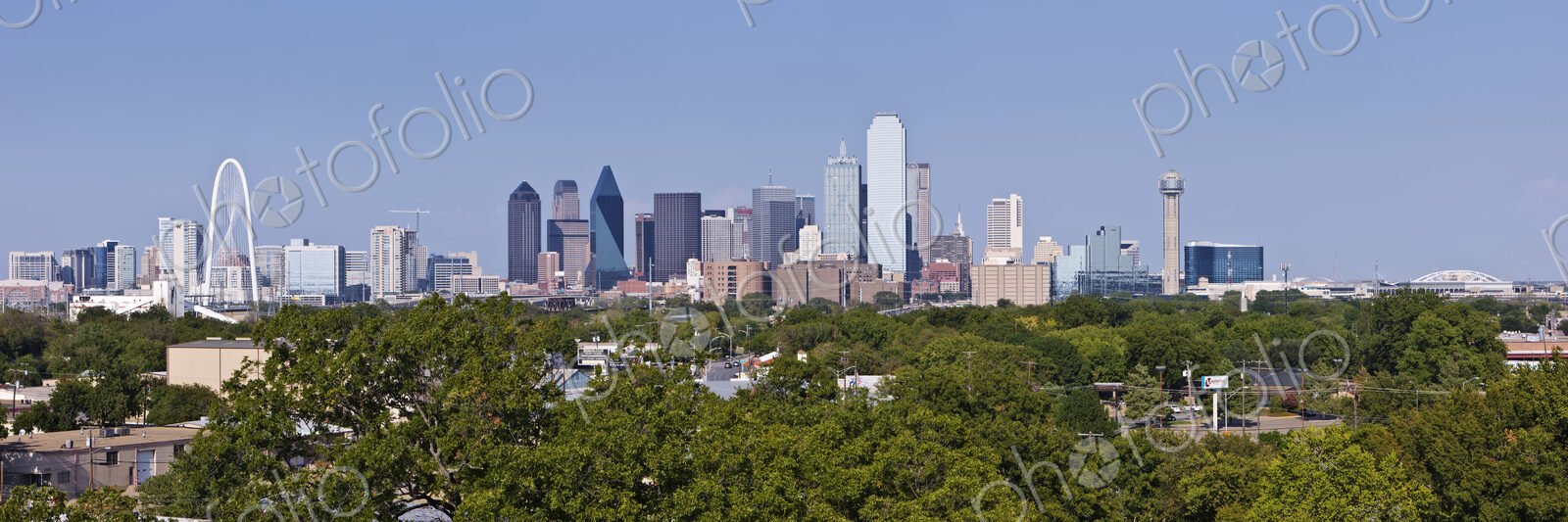 Distant View of Downtown Dallas