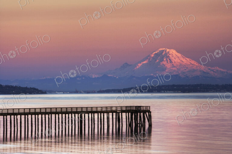 Dock, Pier and Mountain