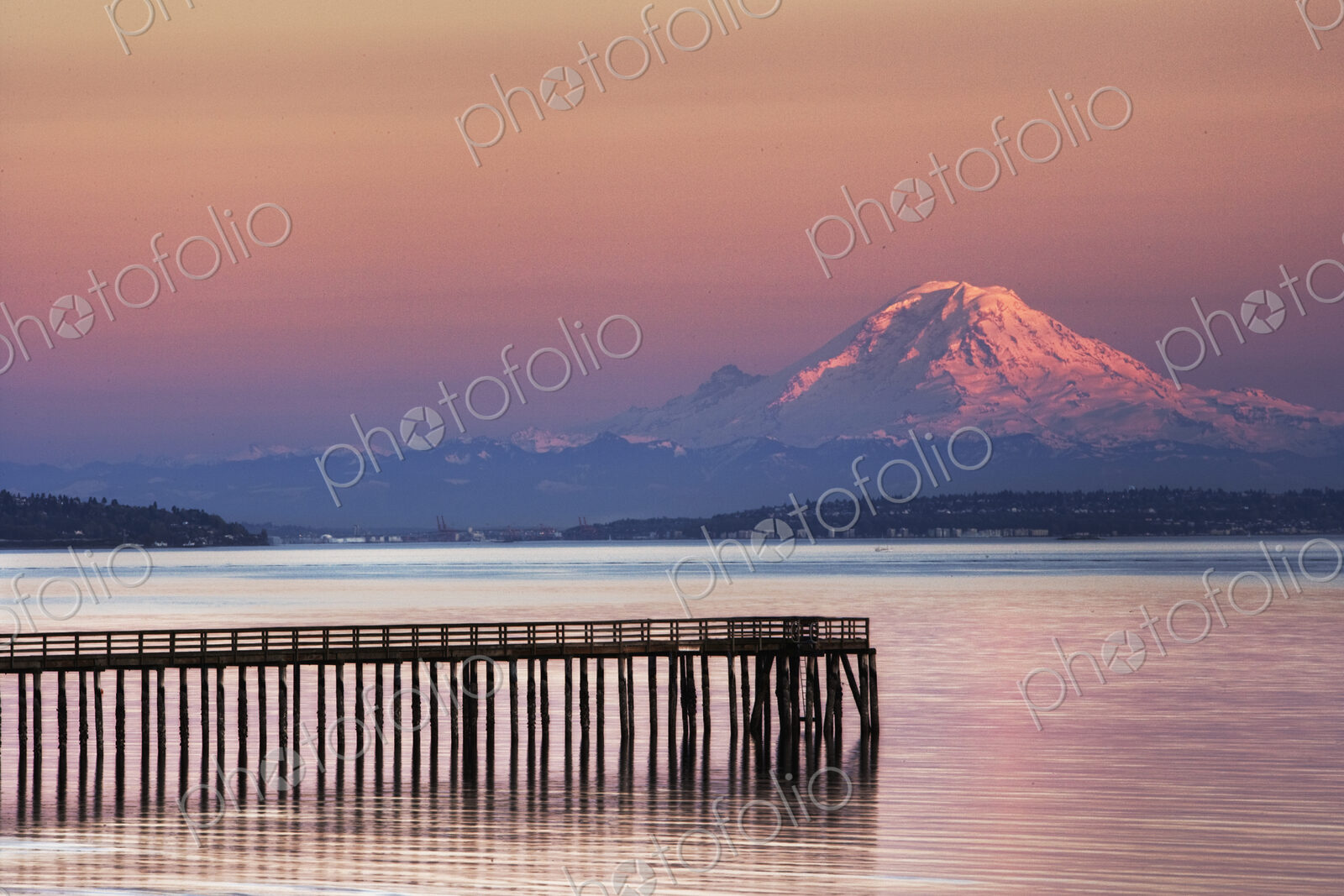 Dock, Pier and Mountain