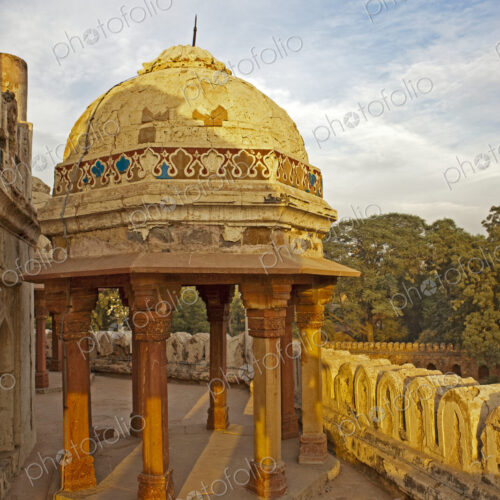 Dome and Columns of Building at Hanuman's Tomb Dome and Columns of Building at Hanuman's Tomb