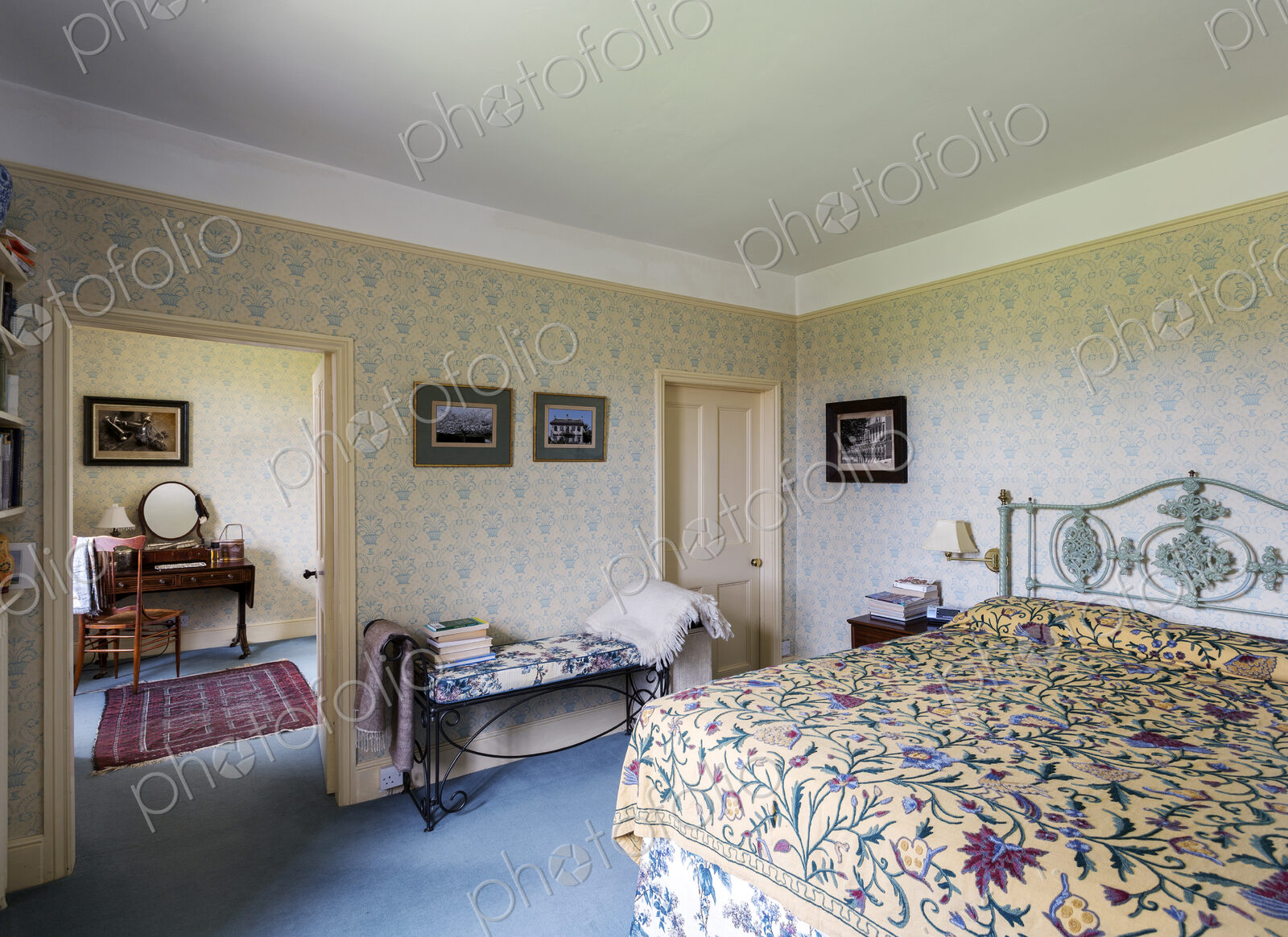 Doorway in bedroom