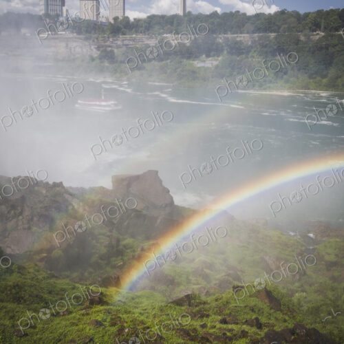 Double rainbow over river, Niagara Falls, New York, United States Double rainbow over river, Niagara Falls, New York, United States