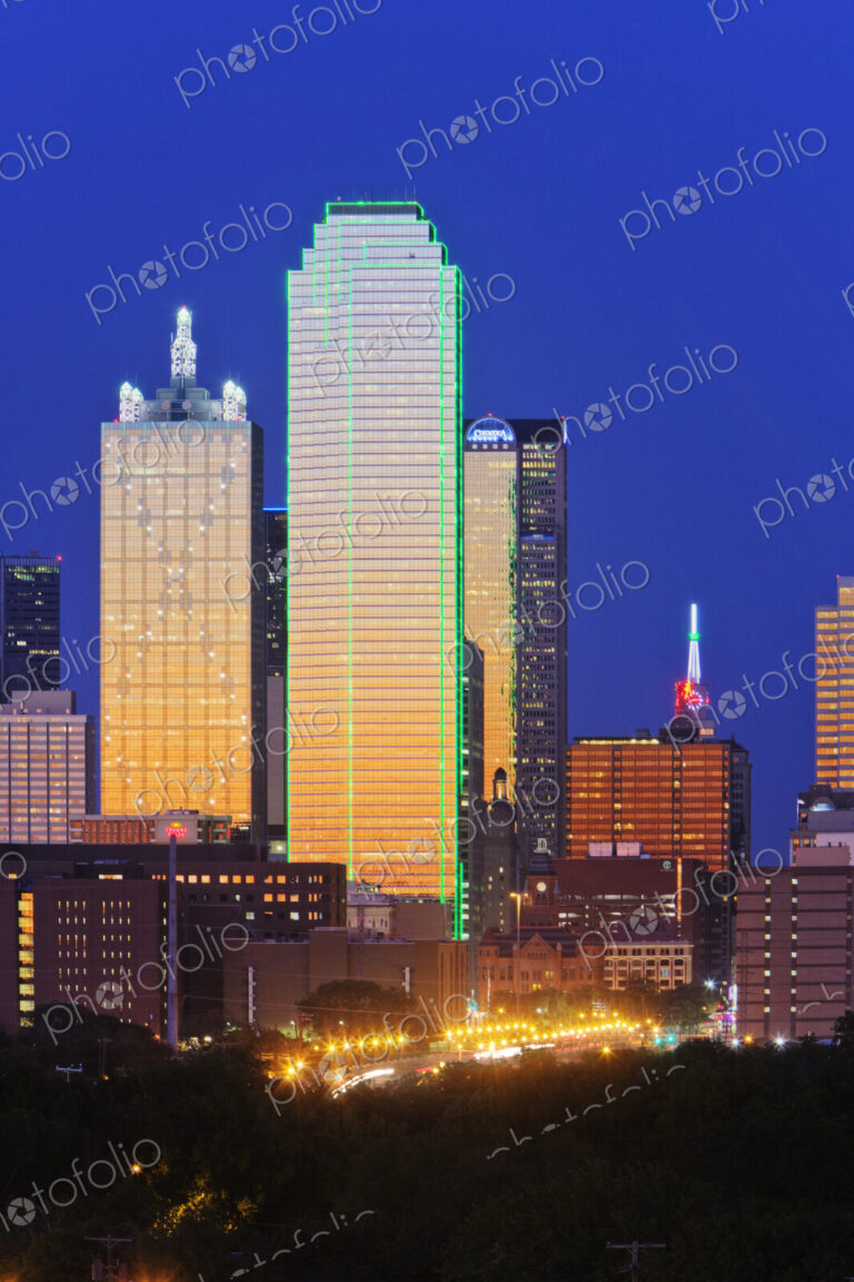 Downtown Dallas Skyline at Dusk