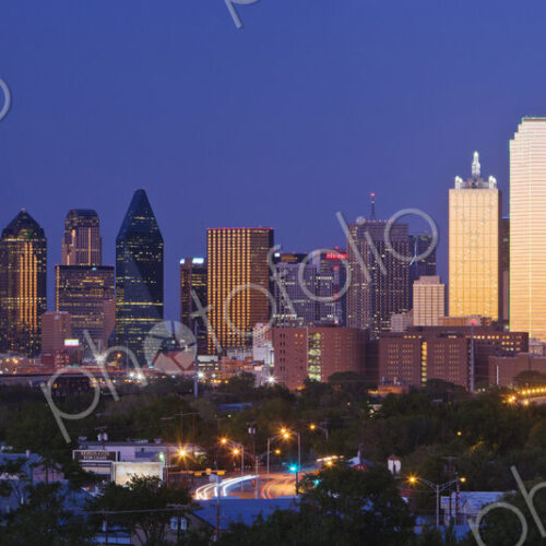 Downtown Dallas Skyline at Dusk Downtown Dallas Skyline at Dusk