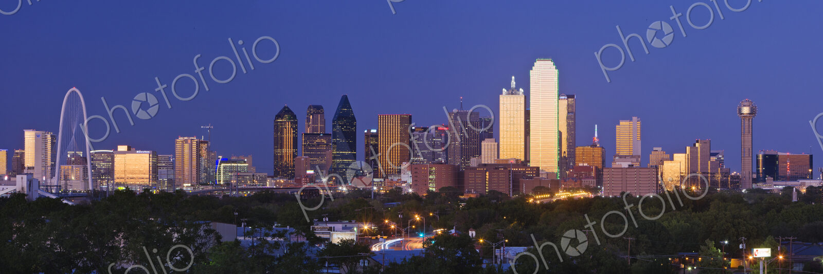 Downtown Dallas Skyline at Dusk