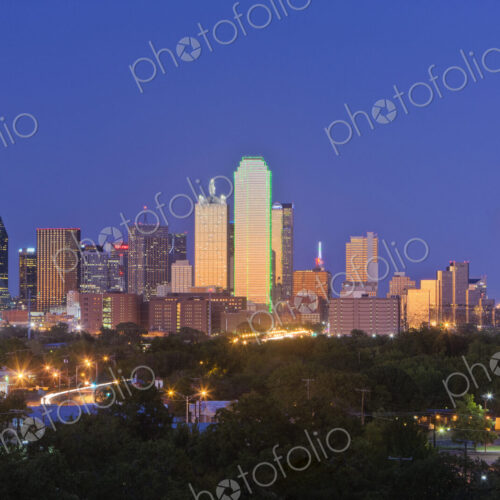 Downtown Dallas Skyline at Dusk Downtown Dallas Skyline at Dusk
