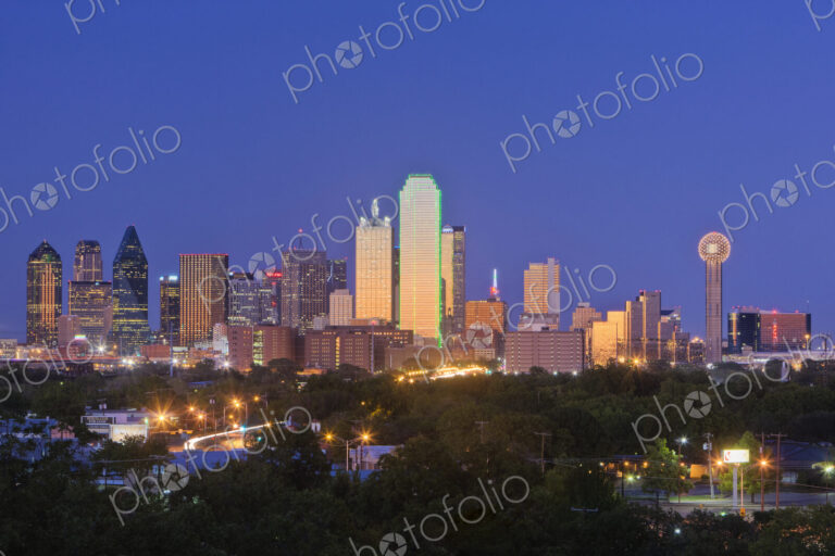 Downtown Dallas Skyline at Dusk