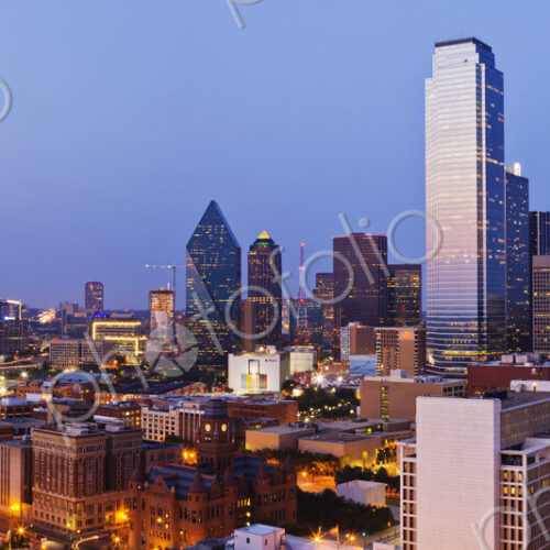 Downtown Dallas at Dusk Downtown Dallas at Dusk