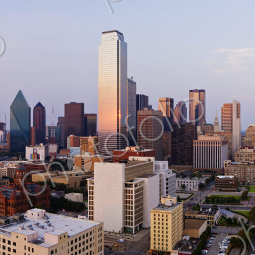 Downtown Dallas at Sunset Downtown Dallas at Sunset