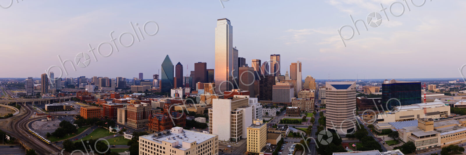 Downtown Dallas at Sunset