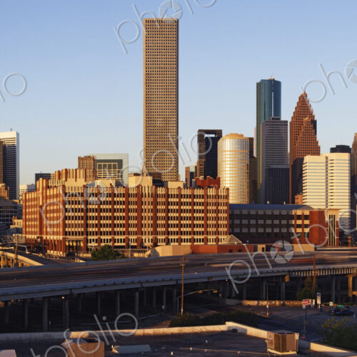 Downtown Houston at Sunrise