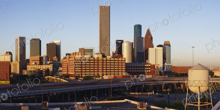 Downtown Houston at Sunrise