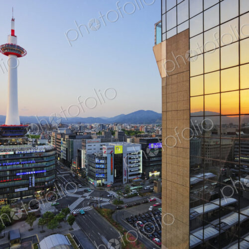 Downtown Kyoto at Sunset Downtown Kyoto at Sunset