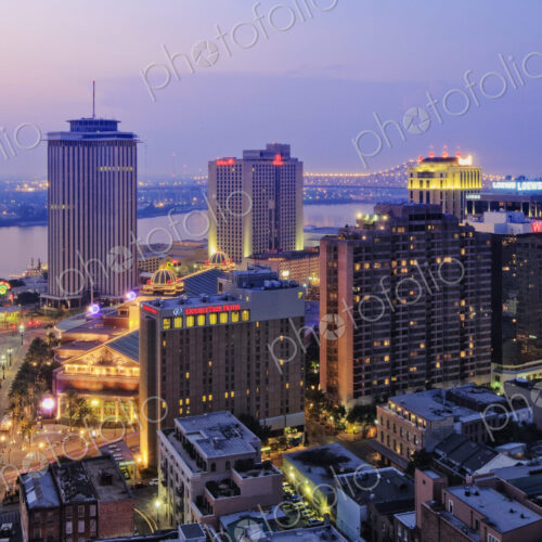 Downtown New Orleans at Dusk