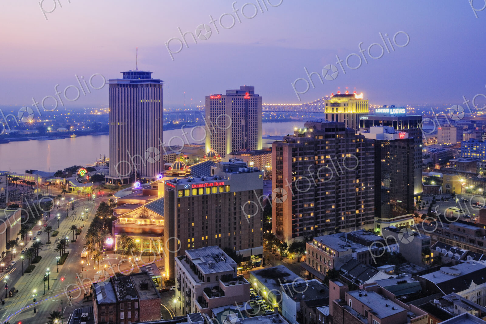 Downtown New Orleans at Dusk