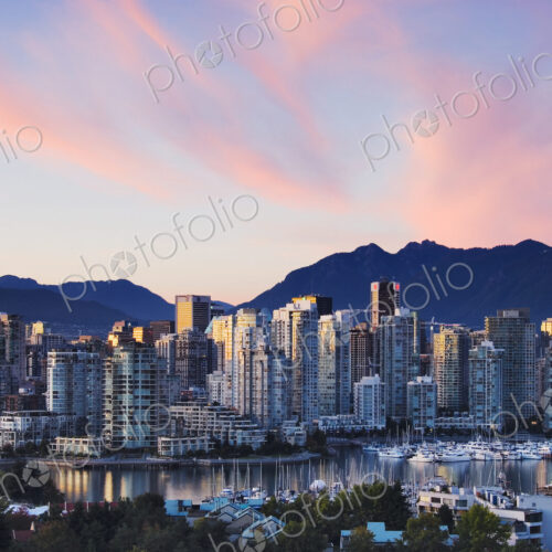 Downtown Vancouver Skyline at Dusk