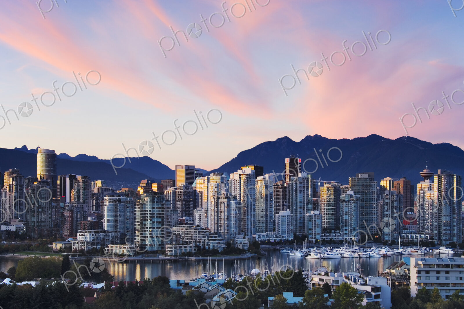 Downtown Vancouver Skyline at Dusk