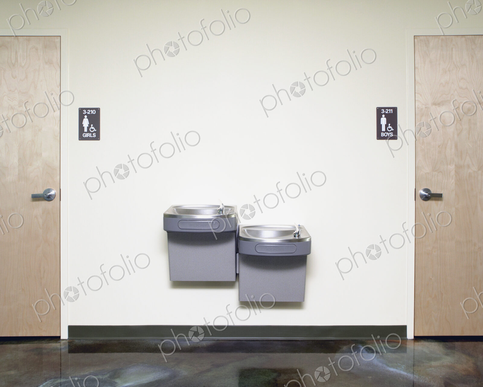Drinking Fountains Near Restroom