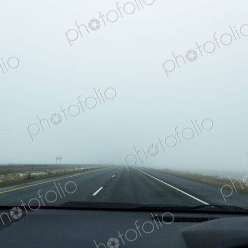 Driving on foggy Interstate 90 in Lincoln County. Driving on foggy Interstate 90 in Lincoln County.